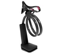 WESIEVYA Supporto per Smartphone con Doppio Morsetto e Base a Spirale in Abs, Compatibile con Telefoni Fino a 6,3 Pollici e Tablet, Pratico da Trasportare per Uso Desktop