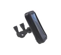 WESIEVYA Supporto per Telefono da Moto in Abs Collo Rotante a 360 Gradi e Facile da Smontare, Borsa Porta Telefono Nero per Bicicletta e Motocicletta