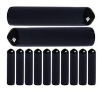 WESIEVYA Tappi Versatori per Bottiglie Set da 12 in Silicone Nero, Copri Beccuccio Pratici per Versatori di Olio e Liquori, Protezione Antipolvere per Cucina e Bar