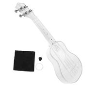 WESIEVYA Ukulele Trasparente Portatile Per Principianti Creativo Strumento Musicale Per Ragazzo Ragazza e Adulti Materiali Sicuri Ed Ecosostenibili Tocco Morbido Sulle Dita Facilità Di Suon