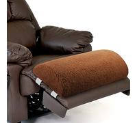 Wesiti Cuscini per gambe per dormire, in schiuma sherpa, cuscino a mezza luna, multiuso, reclinabile, per letto, sedia, divano, supporto lombare, 58,4 x 25,4 x 10,2 cm (marrone, 1 pezzo)