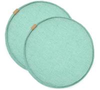 wesjmkh Cuscino Rotondo For Sedia Con Lacci, (confezione Da 1/2/4) Cuscini Rotondi Per Sedie Da Pranzo, Cuscini Rotondi Del Sedile Da Cucina Domestiche(Jade green,35cm(1pack))