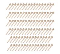Weskjer Bastoncini di Legno per Miele, 100 Pezzi Spargimiele, Mescolatore per Miele, Cucchiaio Legno per Miele 7,6 cm, Cucchiaio per Miele, Cucchiaio per Mescolare Miele e Barattolo di Miele