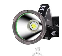 WESLITE Faretto Lampada Frontale LED Ricaricabile, Lampada da Testa ad Alta Potenza 15000 Lumen Torcia Frontale Potentissima XHP90.2 Frontale LED Lunga Distanza per Esterni, Riparazione Auto (Grande)
