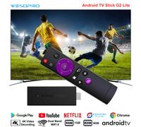 WESOPRO Android TV Stick G2 Lite Smart IPTV Dongle 1GB RAM 8GB ROM 2.4GHz 5.0GHz Wifi 4K Decodifica Streaming Media VS Fire Stick