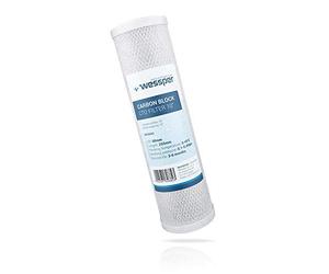 Wessper® 10" 5µ Carbon Block Filtro ad Acqua per Acqua Potabile, sistemi ad osmosi inversa, Adatta a Tutti Gli alloggiamenti a Filtro da 10"