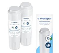 Wessper 2x Filtro dell'acqua di ricambio per frigorifero per Maytag, LG, Amana, Gaggenau, filtro ad attacco rapido | Rimuove dall'acqua il cloro e le sostanze nocive e indesiderate