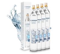 Wessper 4x Cilindro Ricarica Gas Co2 per Gasatore, 60l 425g