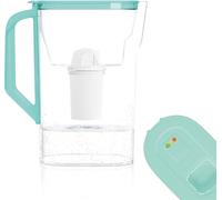 Wessper Caraffa Filtrante 2,7L, del frigorifero, con indicatore LED - Menta