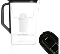 Wessper Caraffa Filtrante 2,7L, del frigorifero, con indicatore LED - Nero