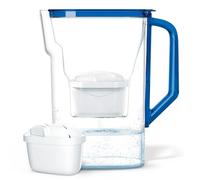 Wessper Caraffa Filtrante Acqua 2,7L - compatibile con Brita Maxtra - Caraffa con 1 Cartuccia - Riduce Calcare & Cloro - Blu
