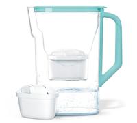 Wessper Caraffa Filtrante Acqua 2,7L - compatibile con Brita Maxtra - Caraffa con 1 Cartuccia - Riduce Calcare & Cloro - Menta