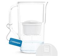 Wessper Caraffa Filtrante per Acqua con contatore LED 2,8L | Ricambio per Dafi Unimax Aquaphor A5 BRITA Maxtr PHILIPS AWP212/10 | Contiene Caraffa Filtrante per l'acqua + Cartuccia Filtrante, Bianco