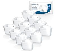 Wessper Cartucce filtranti per il Trattamento dell'Acqua 12 Unità | Ricambio per Dafi Unimax Aquaphor A5 BRITA Maxtra+ PHILIPS AWP212/10 | Riduce Cloro, Calcare e Impurità