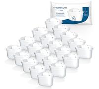 Wessper Cartucce filtranti per il Trattamento dell'Acqua 20 Unità | Compatibili con Brita Maxtra + | Riduce Cloro, Calcare e Impurità