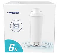 Wessper Cartucce Filtro Acqua Aqua Lunga Compatibili con Macchine da Caffè Automatiche Delonghi DLSC002, SER3017 & 5513292811 - ECAM, ESAM, ETAM, SECAM - Confezione da 6