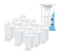 Wessper Cartucce Filtro Acqua per Macchina da Caffè Automatica 9 Pezzi - Ricambio per Brita Intenza TZ70003/TCZ7003 - Compatibile Serie Siemens EQ3 EQ5 EQ6 EQ9, Bosch, Neff, Gaggenau