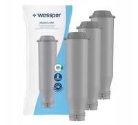 Wessper Cartucce Filtro Acqua per Macchina da Caffè Automatica, Filtro Acqua - Compatibile con Macchine da Caffè Krups F088, Nivona, Siemens, Bosch, AEG - Confezione da 3