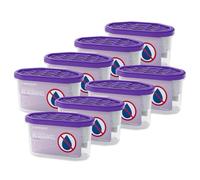Wessper Deumidificatore per umidità e muffa, Deumidificatori per ambienti con granulato da 400 ml, Neutralizzatore anti odori per cucina armadio, bagno fino a 9 m²- Lavanda - 8 pezzi