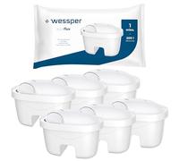 Wessper Filtro acqua cartucce per acqua brocca filtro carbone attivo con argento impregnato filtro di ricambio per Laica Bi-Flux, Brita Maxtra, Dafi Ultimax - 6 pezzi