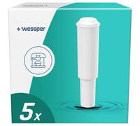 Wessper Filtro acqua per macchina da caffè automatica Aqua White per macchina da caffè, compatibile con Jura Impressa C5, C9, F5, F70, S70, One Touch, confezione da 5 pezzi