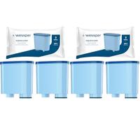 Wessper Filtro Aqua per Macchina Caffè Compatibile con Philips e Saeco Aqua Clean, Filtro per Acqua Anticalcare per Modelli GranBaristo, PicoBaristo, Incanto, Intelia- 2 pezzi (Confezione da 2)