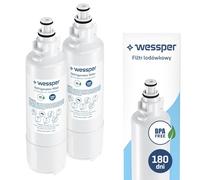 Wessper Filtro per l'acqua per frigorifero 2 pezzi di ricambio per NRBH-125950, CNRAH-257760, CNRBH-125950, NR-B53V1, NR-B53V1-WB, NR-B53V2-XE, NR-B54X1-WB NR-BG53VW2, NR-B53V2-XF | Rimuove il cloro
