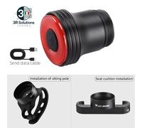 WEST BIKING Fanale Posteriore per Bici Smart Sensing MTB Luce Posteriore per Bic