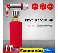 WEST BIKING Mini Bicycle Pump Aluminum MTB Bike CO2 Inflator for Basketball IT