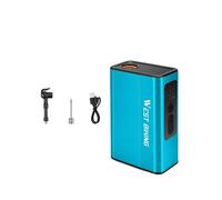 WEST BIKING Pompa D'Aria Elettrica Automatica Portatile Gonfiatore Digitale 120PSI 1500mAh Valvola Universale US Francese UK Blu