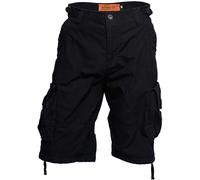 West Coast Choppers Caine Ripstop Cargo Shorts Uomo Shorts Nero XL 100% Cotone Cargo