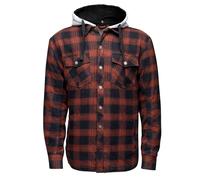 West Coast Choppers Camicia moto Austin Kevlar maniche lunghe Rosso-Nero, M Uomo