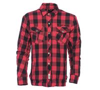 §Camicia West Coast Choppers Dominator Aramid Riding Flanel Rosso-Nero§