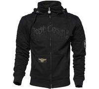 West Coast Choppers Aramidic Lining Por Vida Full Zip Sweatshirt Nero M Uomo