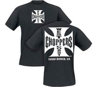 West Coast Choppers Iron Cross T-Shirt Black Fashion Uomo Magliette, Nero, M