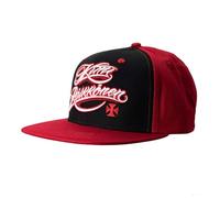 WEST COAST CHOPPERS Kimi Cross Logo Snapback Flatbill Hat rosso/nero