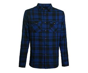 West Coast Choppers La Bomba Herringbone Camicia in flanella Nero/Blu M