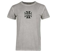 T-Shirt West Coast Choppers OG LBC Cross Vintage Vintage Grigio SlavatoXXL Vintage Grigio Slavato