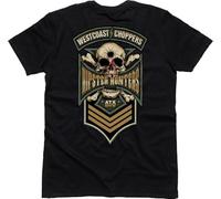 WEST COAST CHOPPERS Maglietta da uomo Hipster Hunters, colore nero, Nero , S