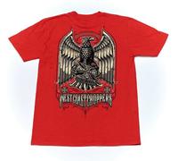West Coast Choppers Maglietta da uomo Uninvited Outlaws Tee Rosso S Rosso