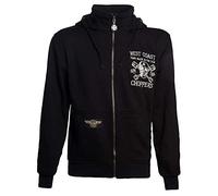 §Felpa West Coast Choppers High Speed Zip Nera§