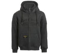 West Coast Choppers Por Vida Felpa con cappuccio zip, grigio, taglia M per maschi