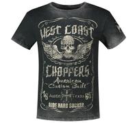West Coast Choppers Maglietta A Maniche Corte Ride Hard Sucker Vintage