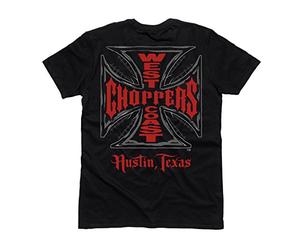 West Coast Choppers T-Shirt Cross Black, Größe:M, Farbe:Solid Black