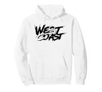 West Coast Graffiti Street Art Handstyle Los Angeles Stati Uniti d'America Felpa con Cappuccio