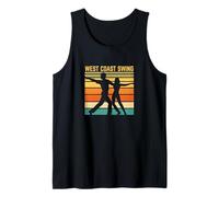 West Coast Swing Dancers Sunset WCS Retro Istruttore Partner Canotta