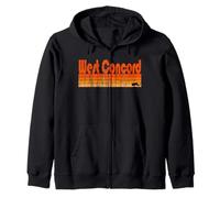 West Concord, Massachusetts, stile retrò anni '80 Felpa con Cappuccio