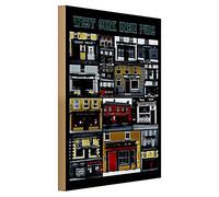 West Cork Irish Pubs | Targa decorativa in legno in stile retrò per bar e casa | ideale per collezionisti e amanti della cultura del pub irlandese, 30 cm x 40 cm