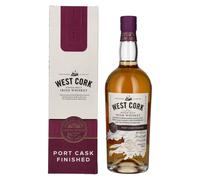 West Cork Single Malt Irish Whiskey PORT CASK FINISHED 43% Vol. 0,7l in confezio