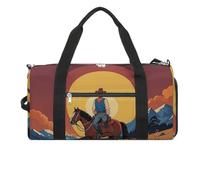 West Cowboy - Borsa da palestra per uomo e donna, impermeabile, grande borsone per allenamento in viaggio